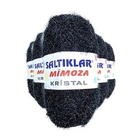 Saltıklar Siyah 5 Adet Mimoza Kristal Işıltılı Şal Patik Yelek İpi