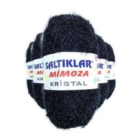 Saltıklar Siyah 5 Adet Mimoza Kristal Işıltılı Şal Patik Yelek İpi