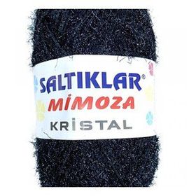 Saltıklar Siyah Mimoza Kristal Işıltılı Şal Patik Yelek İpi