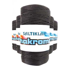 Saltıklar SYH Siyah 100 gr 5 Adet Polyester Makrome İpi