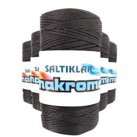 Saltıklar SYH Siyah 100 gr 5 Adet Polyester Makrome İpi