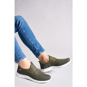 Salvano Full 2FX Haki Erkek Slip On Ayakkabı