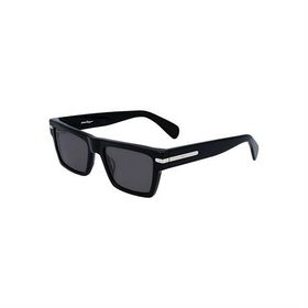 Salvatore Ferragamo SF 1086S 001 54 Erkek Dikdörtgen Siyah Kemik Güneş Gözlüğü