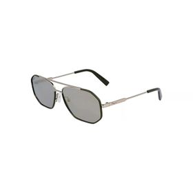 Salvatore Ferragamo SF 303SL 726 60 Erkek Aynalı Geometrik Koyu Yeşil Metal Güneş Gözlüğü