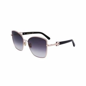 Salvatore Ferragamo SF 312SR 771 60 Kelebek Gri Metal Kadın Güneş Gözlüğü