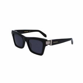 Salvatore Ferragamo SF2013S 001 52 Dikdörtgen Füme Kemik Kadın Güneş Gözlüğü