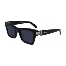 Salvatore Ferragamo SF2013S 001 52 Dikdörtgen Füme Kemik Kadın Güneş Gözlüğü