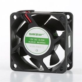 Salzer PD60S-24 60x60x25 24 V DC Sleeve Kablolu Kare Fan