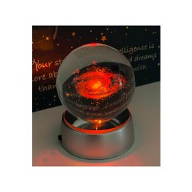 Samanyolu Galaxy Işıklı Cam Küre