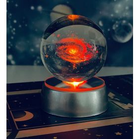 Samanyolu Galaxy Işıklı Cam Küre