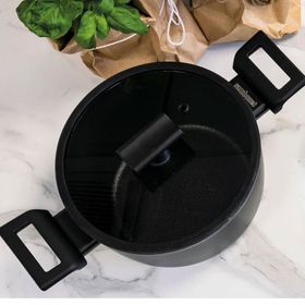 Sambonet Non-Stick Kapaklı 24 cm Sığ Tencere