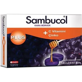 Sambucol Plus Kara Mürver Ekstresi Takviye Edici Gıda 20 Pastil