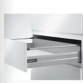 Samet 50 cm Yüksek Bordürlü Gri Smartbox Çekmece Seti