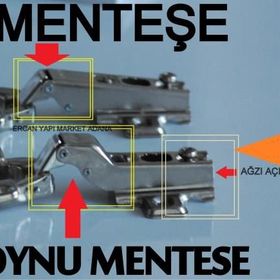 Samet Star Düz Menteşe