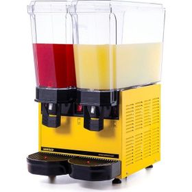 Samixir Klasik Twin Karıştırıcılı Soğuk İçecek Dispenseri 20 L + 20 L Sarı 40.MMY