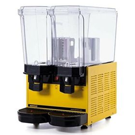 Samixir Sarı 20+20 lt Fıskiyeli Klasik Twin Soğuk İçecek Dispenseri