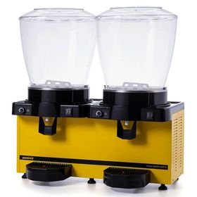 Samixir Sarı 22+22 lt Panaromik Analog Karıştırıcılı Twin Soğuk İçecek Dispenseri