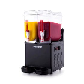 Samixir Slush Twin Granita Siyah 12+12 lt Meyve Suyu Dispenseri