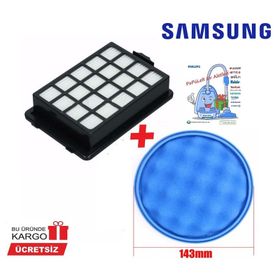 Samsung 102428244 SC 15F50VV Uyumlu Hepa Filtre ve Sünger Filtre Seti