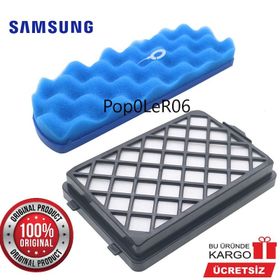 Samsung 102432059 SC 88H1 Uyumlu Hepa Filtre ve Sünger Filtre Takımı