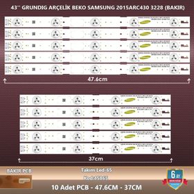 Samsung 2015ARC430 3228 Arçelik Beko Grundig Samsung Led-65 Çıkma Takımı