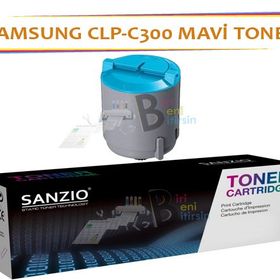 Samsung CLP-300 Cyan (CLP-C300A) (1k) Mavi Muadil Toner