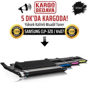Samsung CLP-320-CLT-K407S-SU134A Siyah Muadil Toner