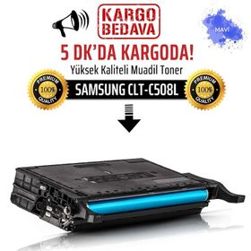 Samsung CLP-620-CLT-C508L-SU058A Mavi Yüksek Kapasiteli Muadil Toner