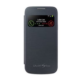 Samsung DYK00784 Samsung i9190 Galaxy S4 Mini Orjinal S View Cover Siyah Kılıf