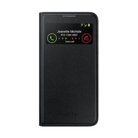 Samsung DYK01526S Samsung i9500 Galaxy S4 Orjinal S-View Cover Deri Siyah Kılıf