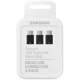 Samsung EE-GN930K Type-C to Micro USB 3'lü Siyah Adaptör