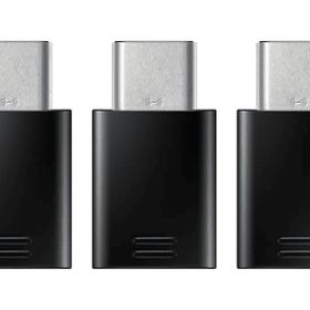 Samsung EE-GN930K Type-C to Micro USB 3'lü Siyah Adaptör