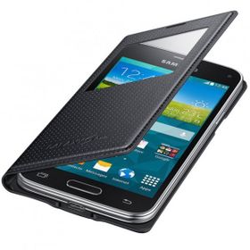 Samsung EF-CG800BKEGWW Galaxy S5 Mini S-View Siyah Cep Telefonu Kılıfı