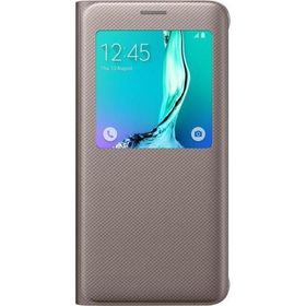 Samsung EF-CG928PFEGTR S6 Edge+ Plus S-View Altın Kılıf