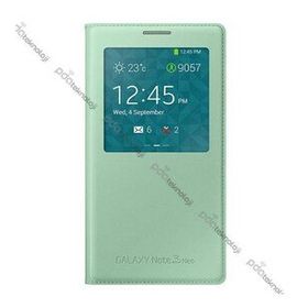 Samsung EF-CN750BMEGWW N7500 Galaxy Note 3 Neo Orjinal S View Cover Yeşil Cep Telefonu Kılıf