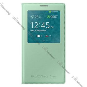Samsung EF-CN750BMEGWW N7500 Galaxy Note 3 Neo Orjinal S View Cover Yeşil Cep Telefonu Kılıf