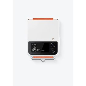 Samsung Ef-Gf721Twegww Galaxy Z Flip 4 Kordonlu Silikon Beyaz Kılıf