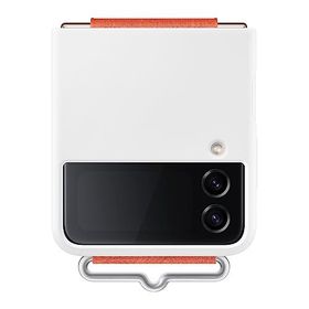 Samsung Ef-Gf721Twegww Galaxy Z Flip 4 Kordonlu Silikon Beyaz Kılıf