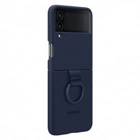 Samsung EF-PF721TNEGWW Z Flip Lacivert 4 Yüzüklü Silikon Kılıf