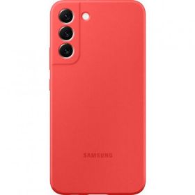 Samsung EF-PS906TPEGWW S22+ Plus Mercan Kırmızı Silikon Kılıf