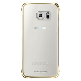 Samsung EF-QG920BFEGWW Galaxy S6 Clear Cover Şeffaf Altın Arka Kapak