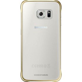 Samsung EF-QG920BFEGWW Galaxy S6 Clear Cover Şeffaf Altın Arka Kapak
