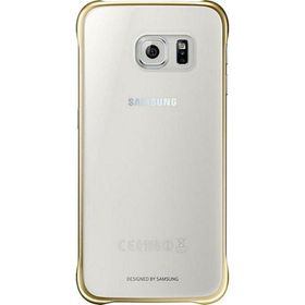 Samsung EF-QG920BFEGWW Galaxy S6 Clear Cover Şeffaf Altın Arka Kapak