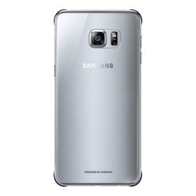 Samsung EF-QG928CSEGWW S6 Edge+ Plus Koruyucu Gümüş Şeffaf Cep Telefonu Kılıfı