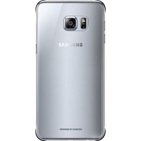 Samsung EF-QG928CSEGWW S6 Edge+ Plus Koruyucu Gümüş Şeffaf Cep Telefonu Kılıfı