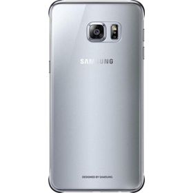 Samsung EF-QG928CSEGWW S6 Edge+ Plus Koruyucu Gümüş Şeffaf Cep Telefonu Kılıfı