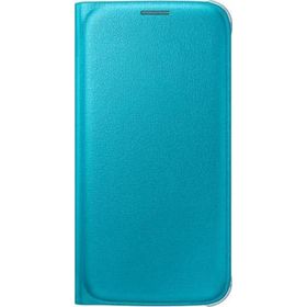 Samsung EF-WG920PLEGWW Galaxy S6 Kartlıklı Deri Mavi Cep Telefonu Kılıfı