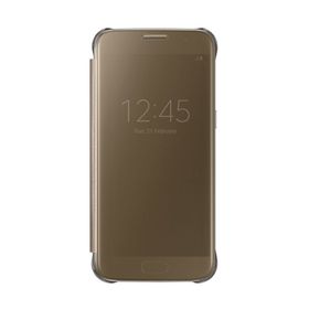 Samsung EF-ZG930CFEGWW Gold Clear View Fonksiyonel Telefon Kılıfı