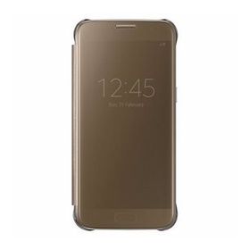 Samsung EF-ZG930CFEGWW Gold Clear View Fonksiyonel Telefon Kılıfı