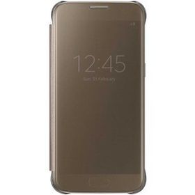 Samsung EF-ZG930CFEGWW Gold Clear View Fonksiyonel Telefon Kılıfı